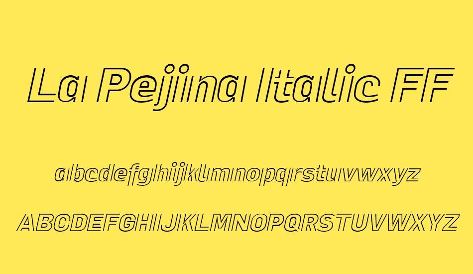 la-pejina-ıtalic-ffp font