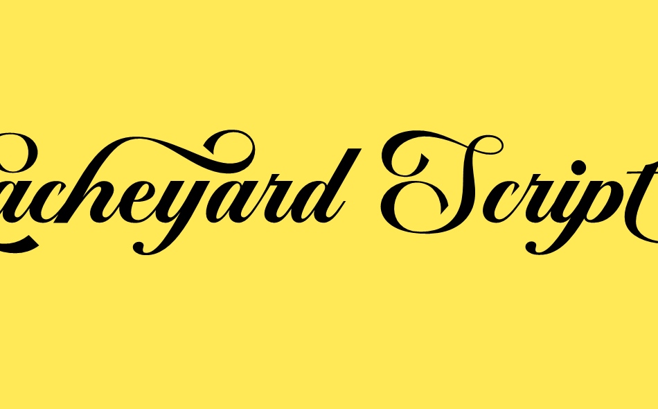 Lacheyard Script font big
