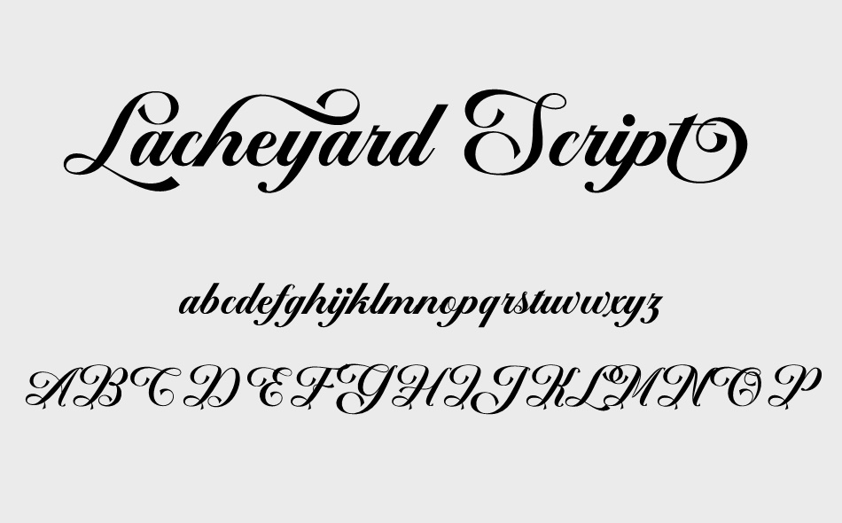 Lacheyard Script font