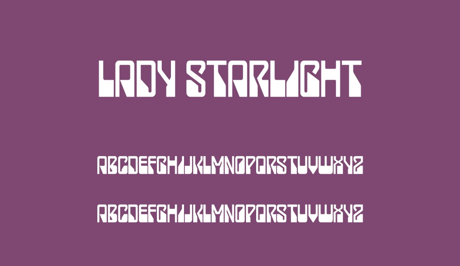 lady-starlight font