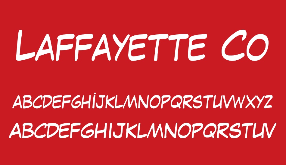 laffayette-comic-pro font