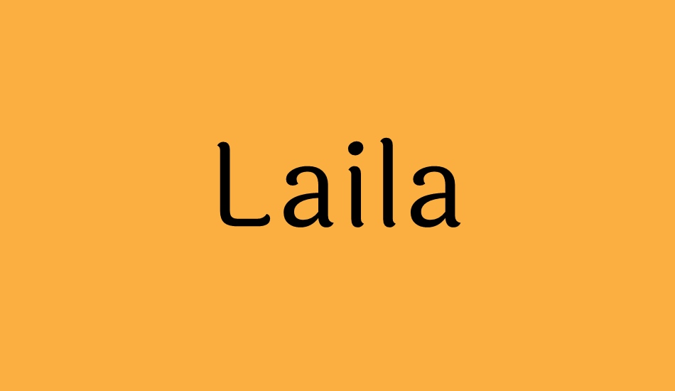 laila font big