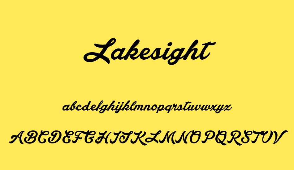 lakesight-personal-use-only font