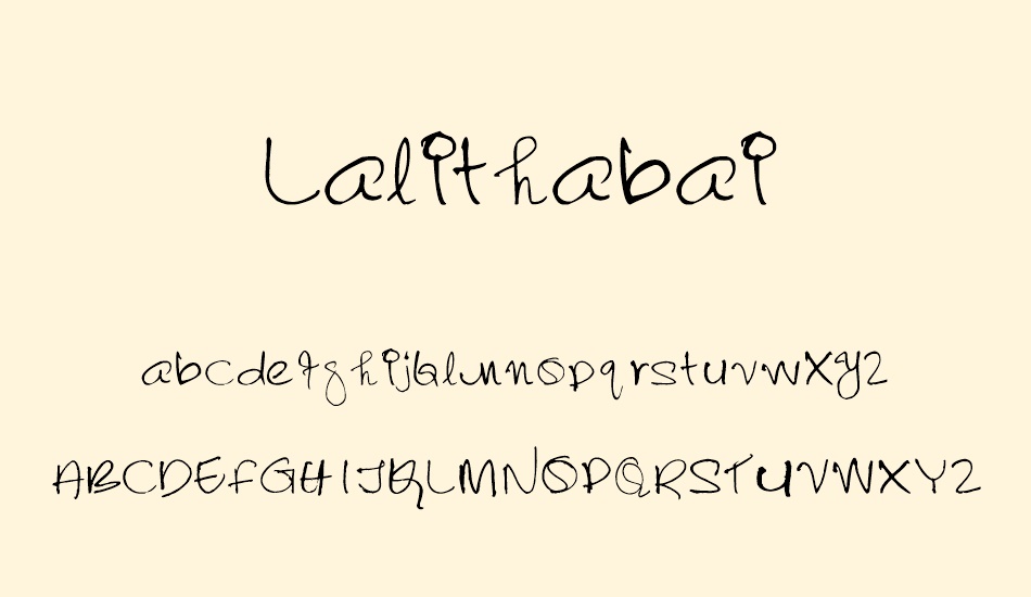 lalithabai font