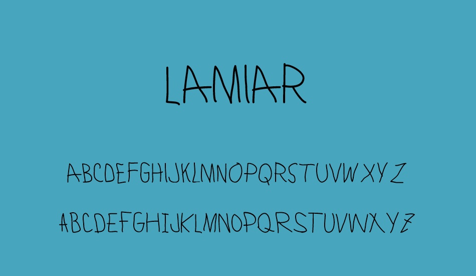 lamiar-regular font