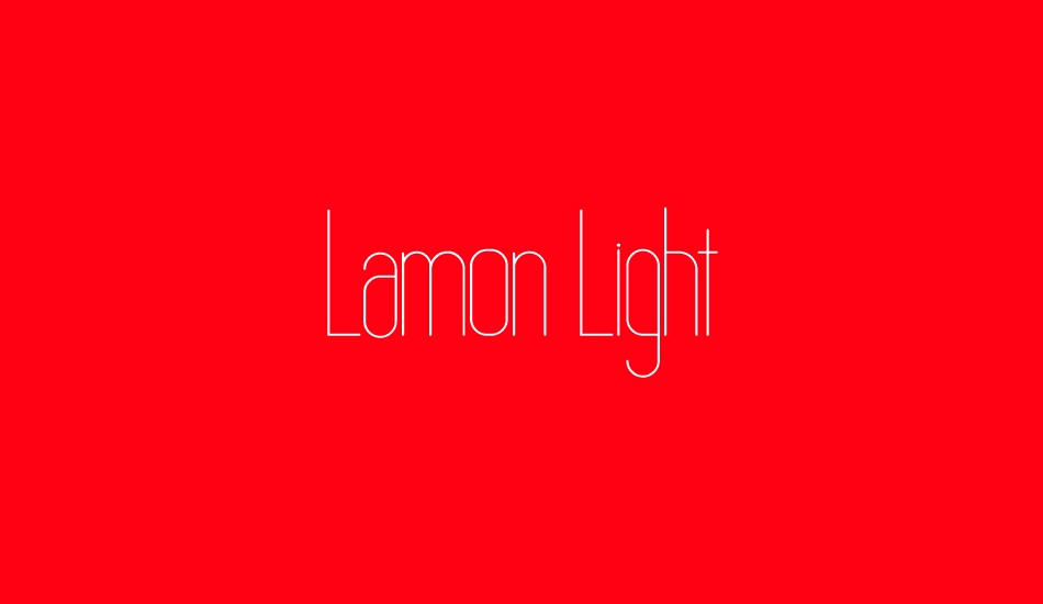 lamon-light font big