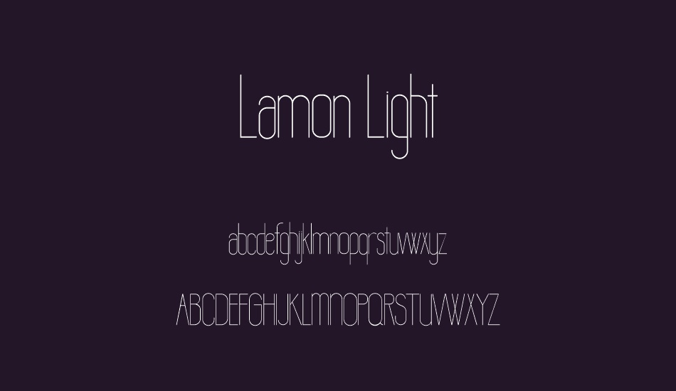 lamon-light font