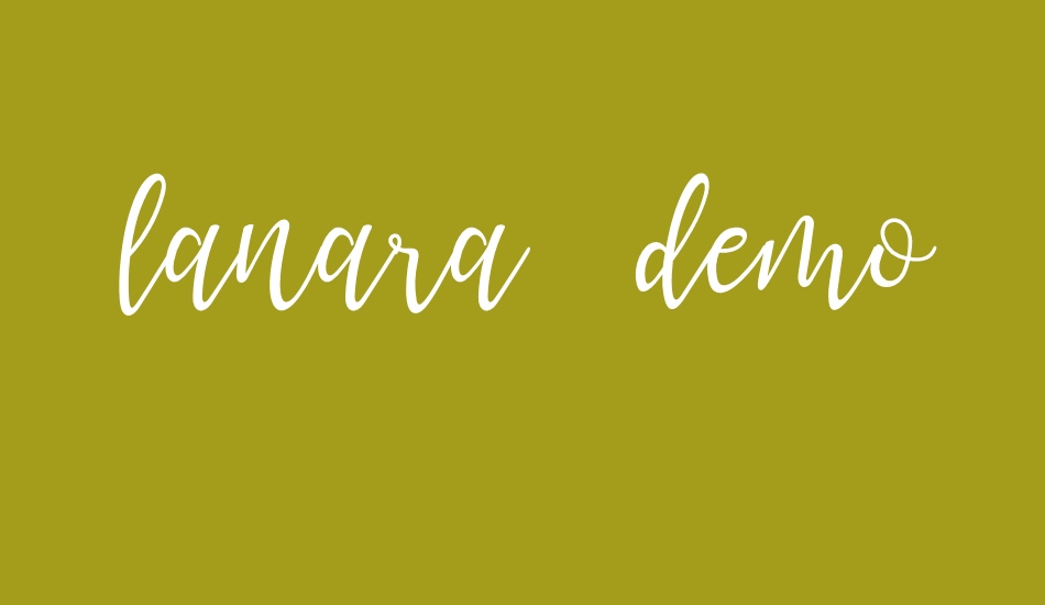 lanara-demo font big