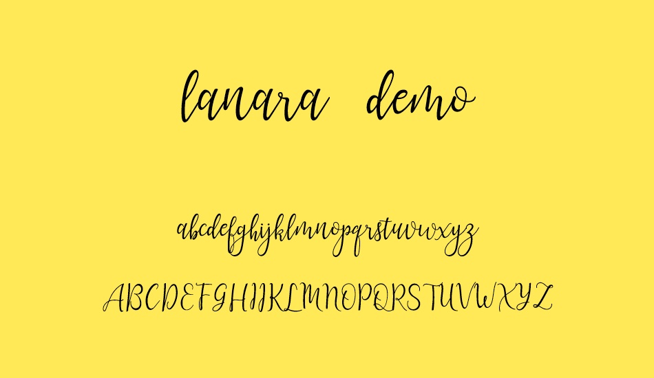 lanara-demo font