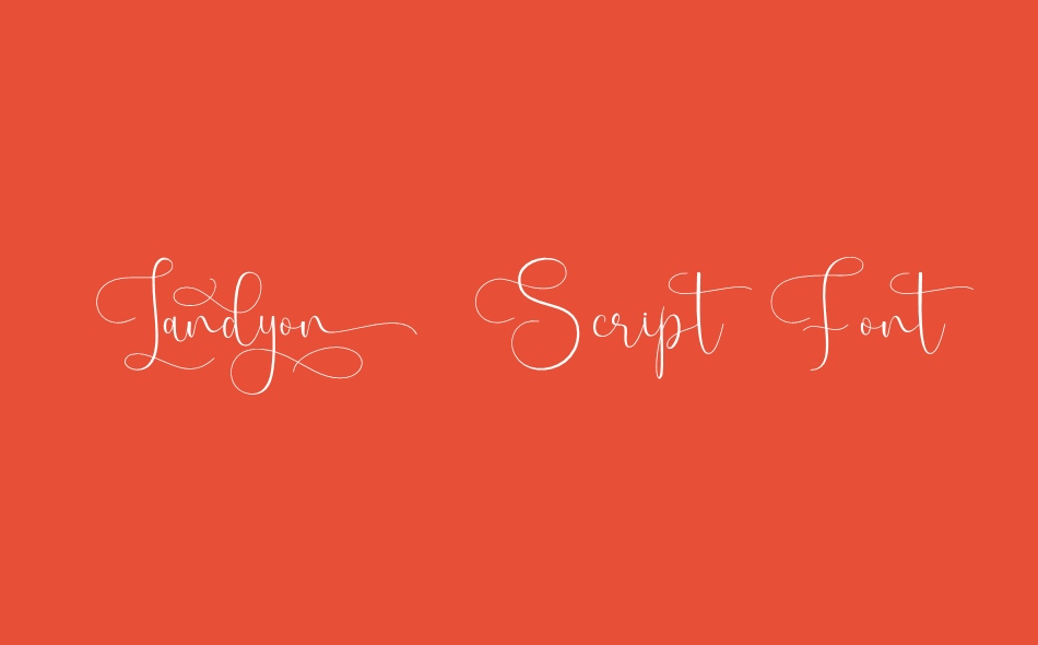 Landyon Script font big