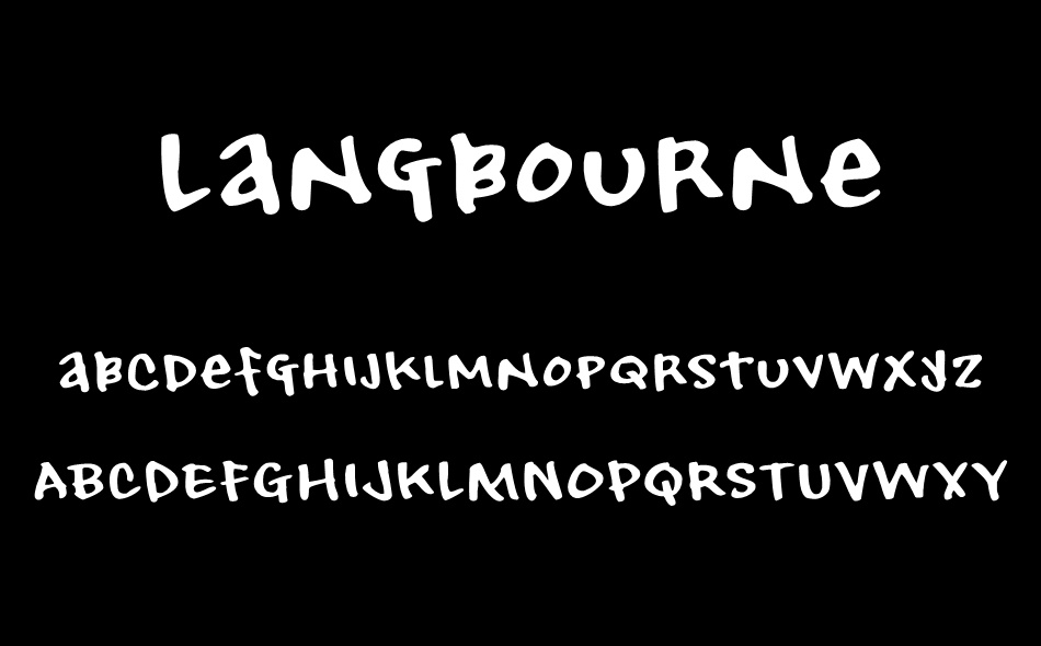 Langbourne font