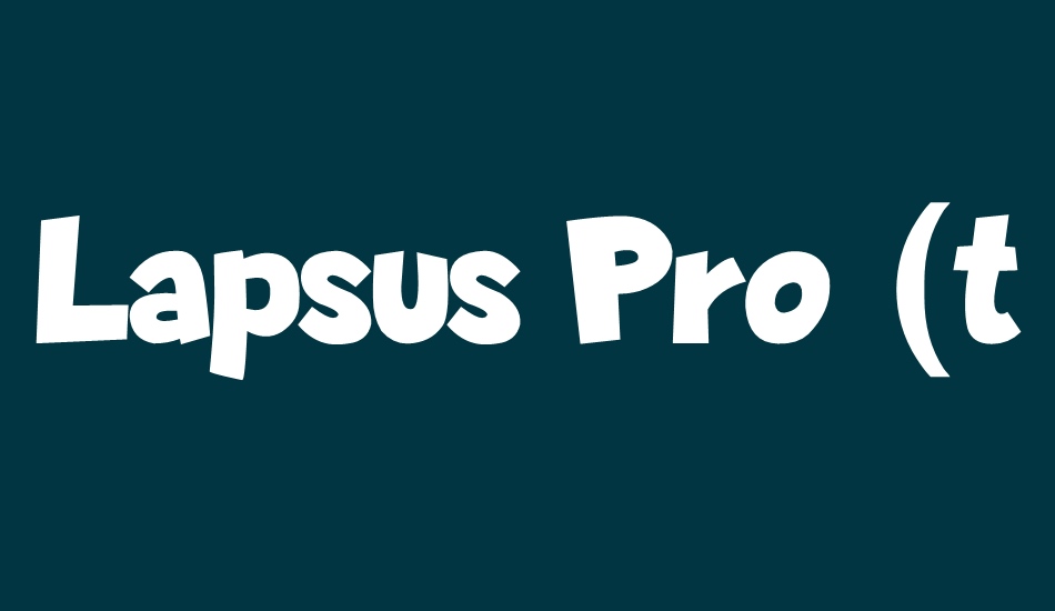 lapsus-pro-(theguybrush-com) font big