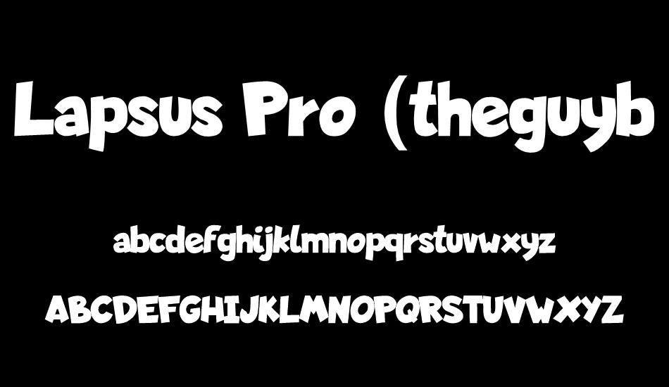 lapsus-pro-(theguybrush-com) font