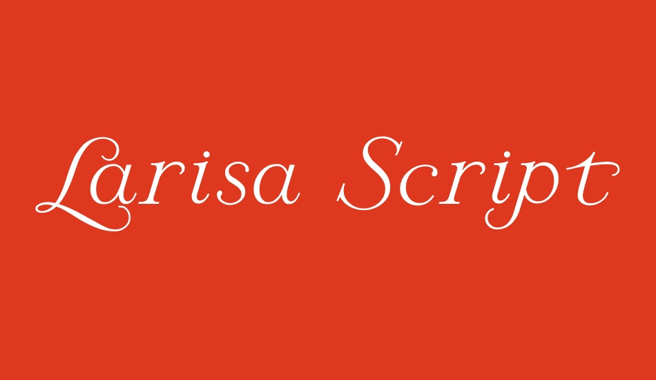 larisa-script font big