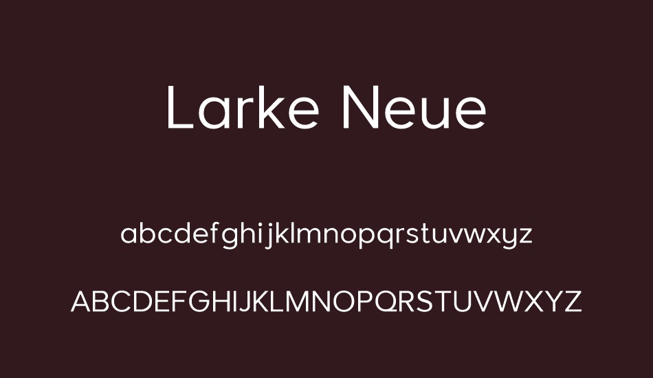 larke-neue font