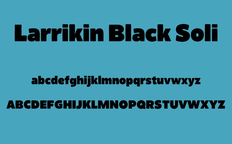 Larrikin font
