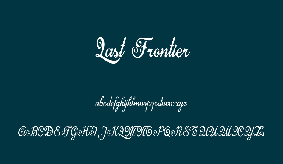 last-frontier-personal-use font