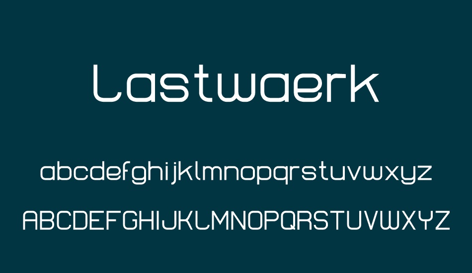 lastwaerk-regular font