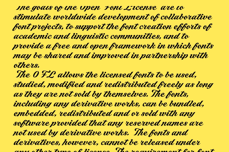 Latenza Script font 1
