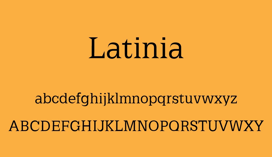 latinia font