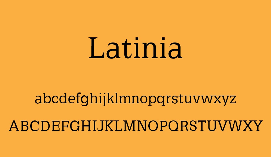 latinia font