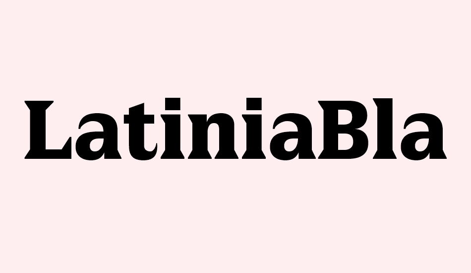 latiniablack font big