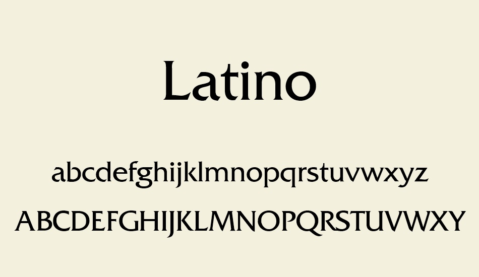 latino font