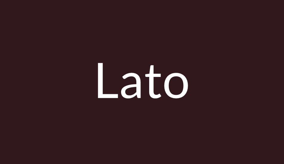 lato font big