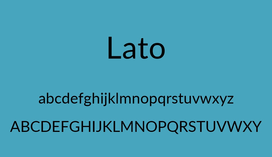 lato font