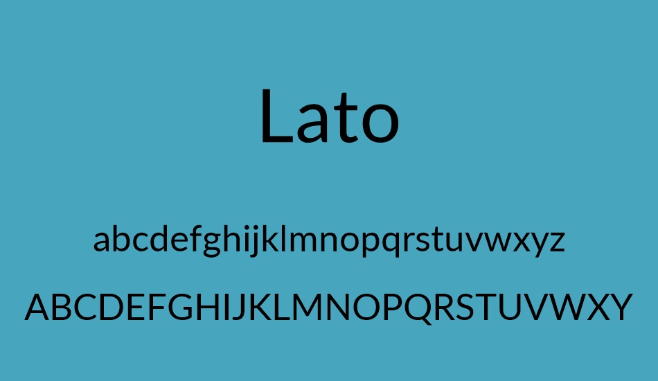 lato font