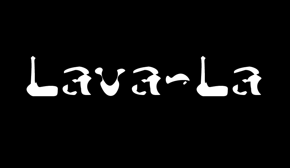 lava-lava font big