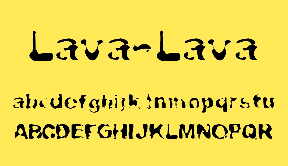 lava-lava font