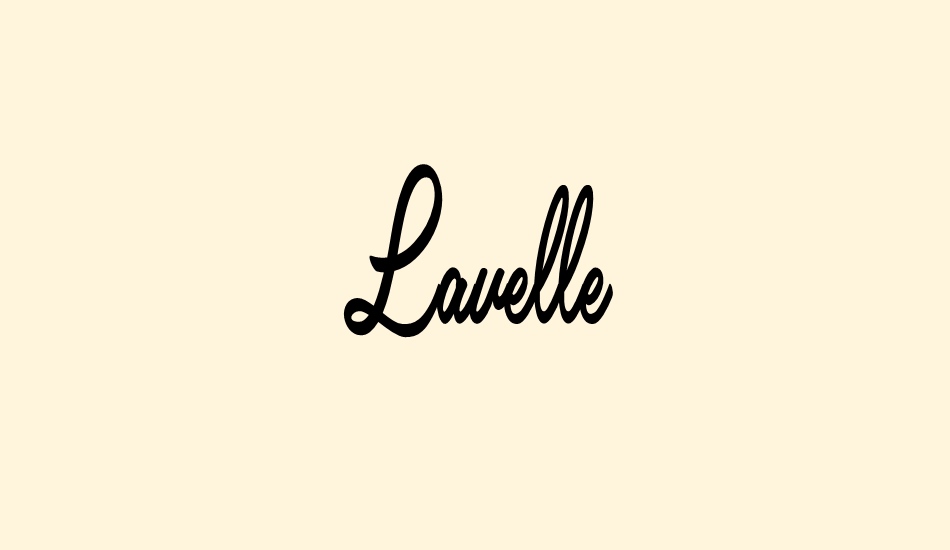 lavelle-personal-use font big