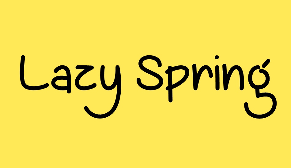 lazy-spring-day-demo font big