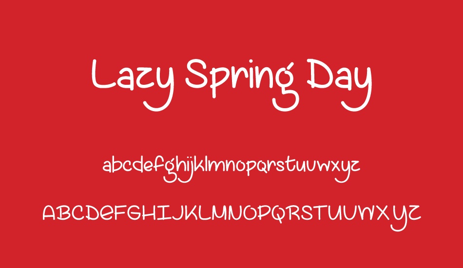 lazy-spring-day-demo font