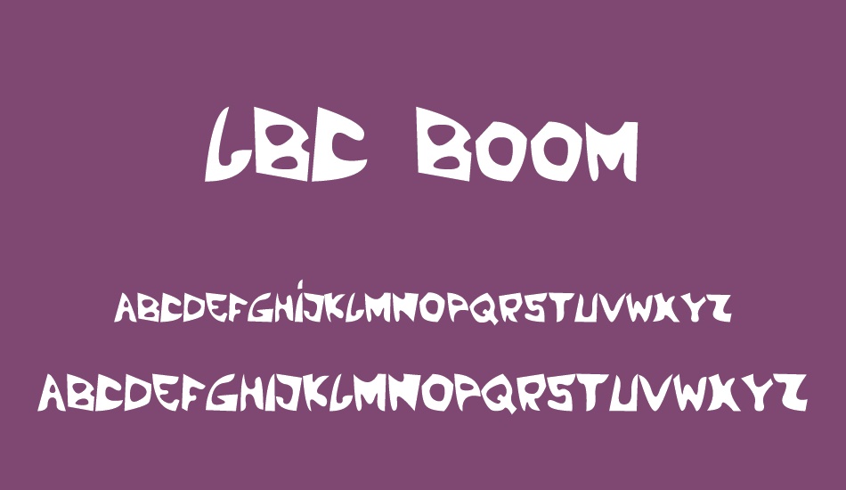 lbc-boom font