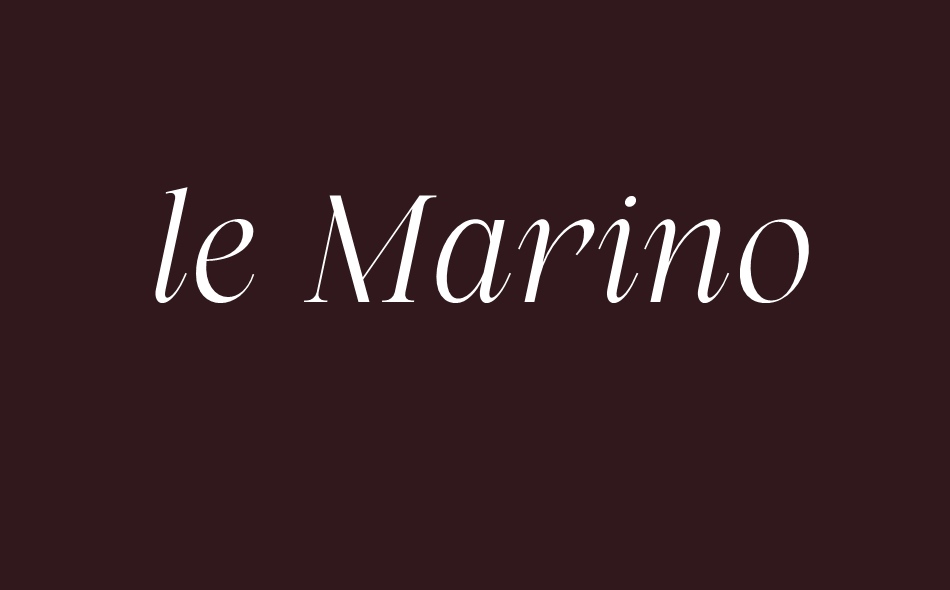 Le Marino font big