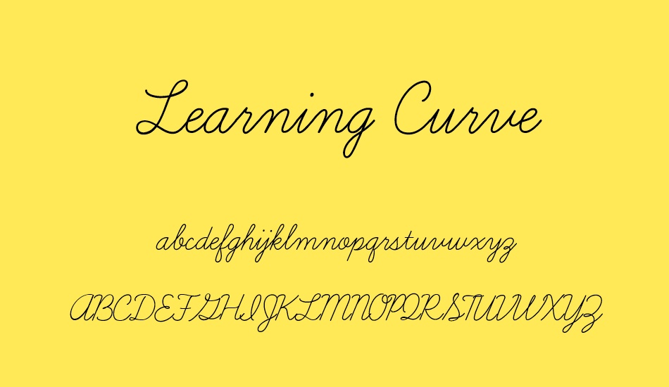 learning-curve font