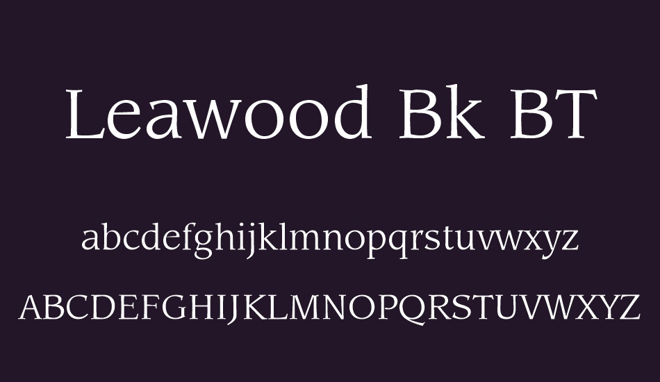 leawood-bk-bt font