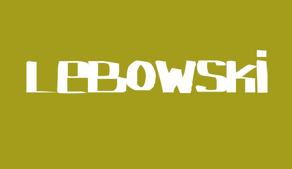 lebowski font big