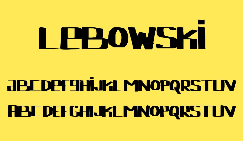 lebowski font