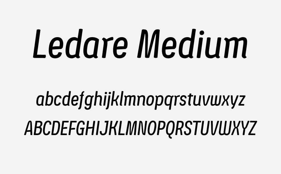 Ledare font