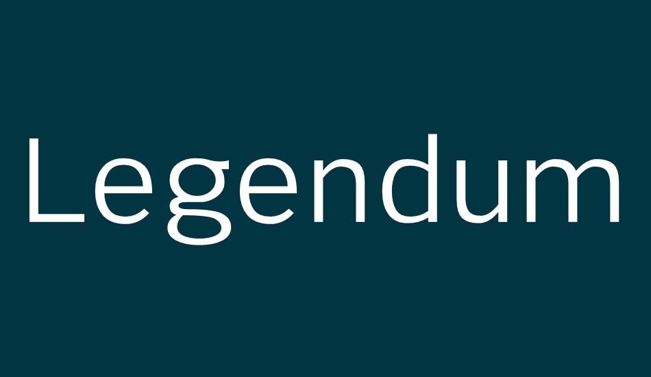 legendum font big