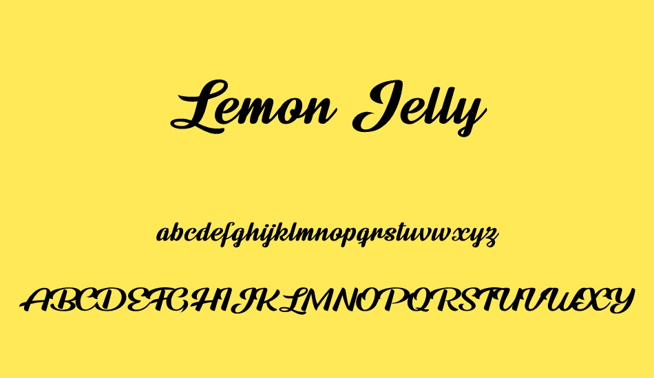 lemon-jelly-personal-use font