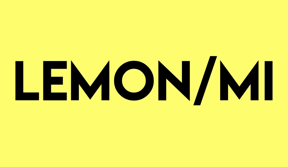 lemon-milk font big