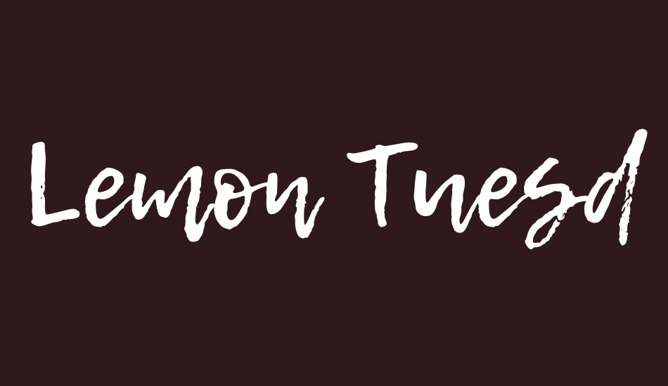 lemon-tuesday font big