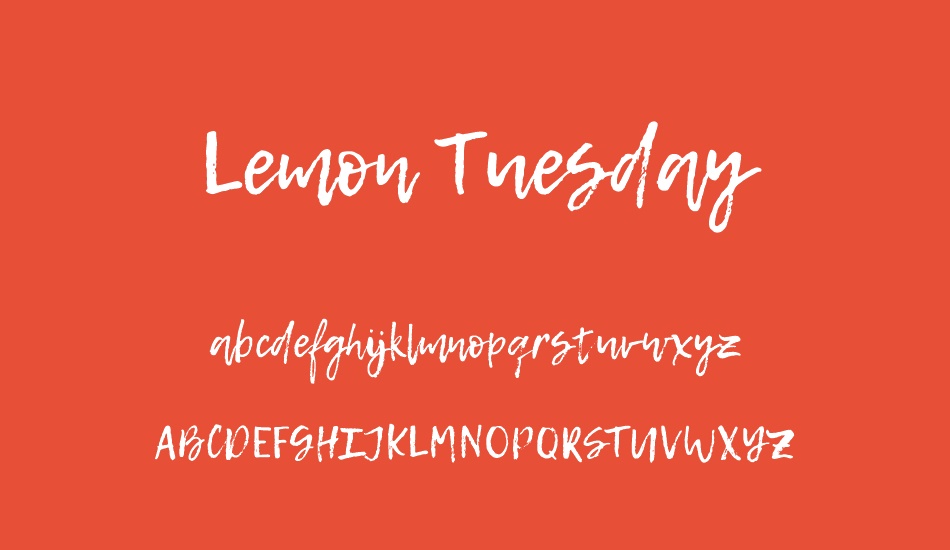 lemon-tuesday font