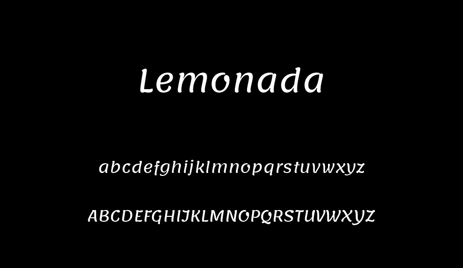 lemonada font