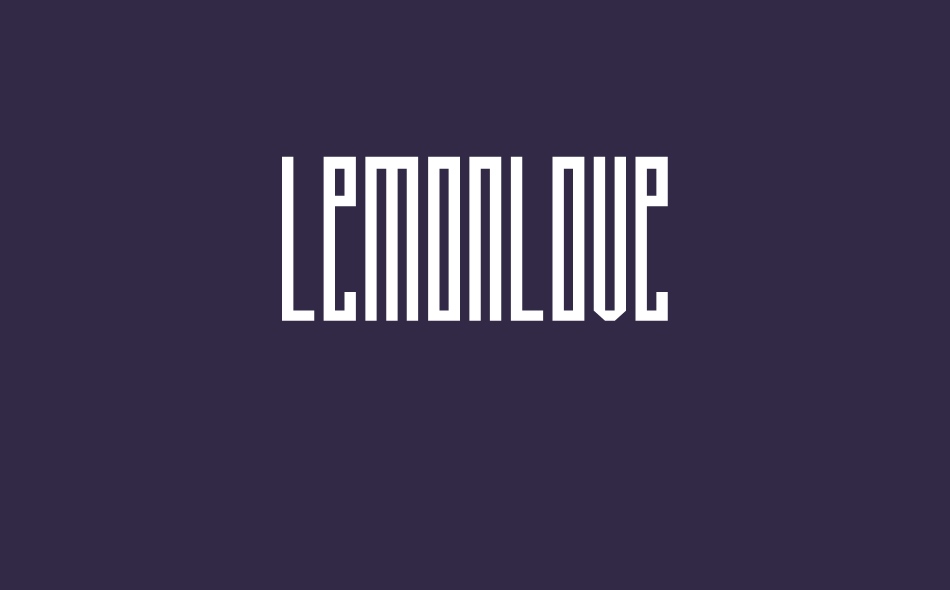 Lemonlove font big