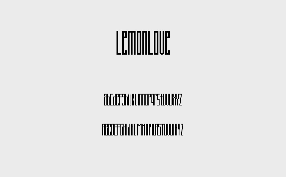 Lemonlove font